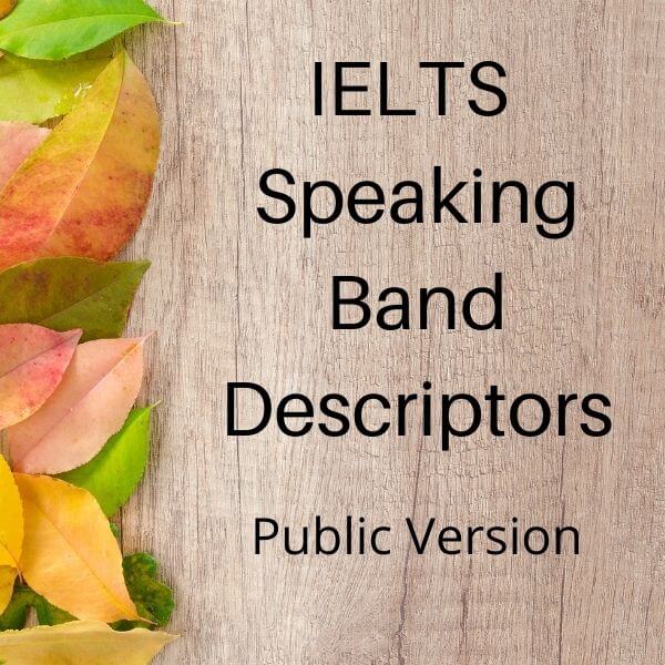 IELTS Speaking Band Descriptors