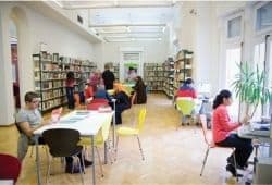 People reading in a library - B2 First Speaking Part 2