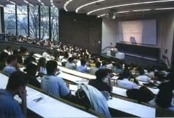 View from the back of a busy lecture theatre - B2 First Speaking Part 2