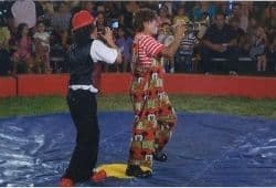 Two clowns performing at a circus - B2 First Speaking Part 2