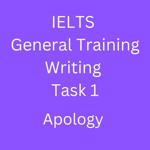 IELTS GT Writing Task 1 letter of advice