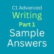 C1 Advanced Writing Part 1: Sample Answers
