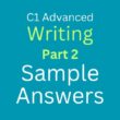 C1 Advanced Writing Part 2: Sample Answers