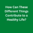 How Can These Different Things Contribute to a Healthy Life? – C1 Advanced Speaking Parts 3 & 4 Sample Answers